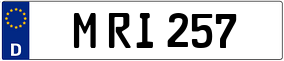 Trailer License Plate